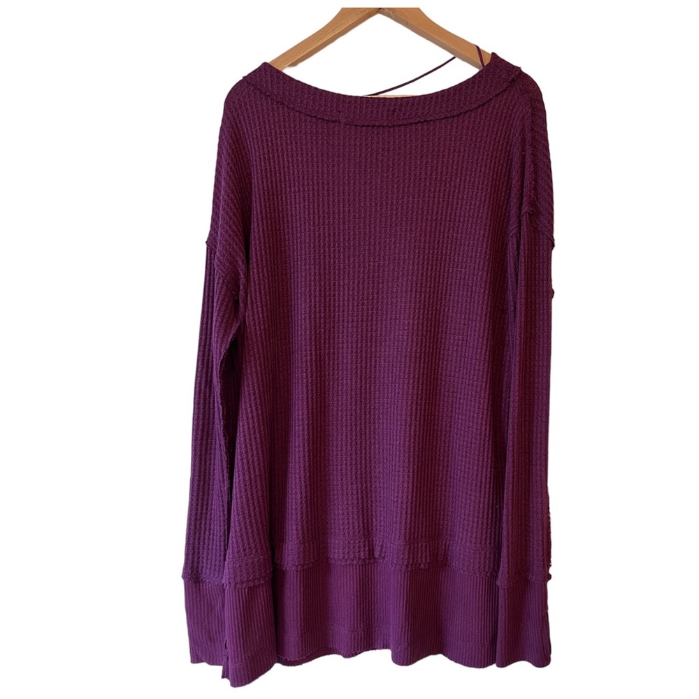 Free People Waffle Top